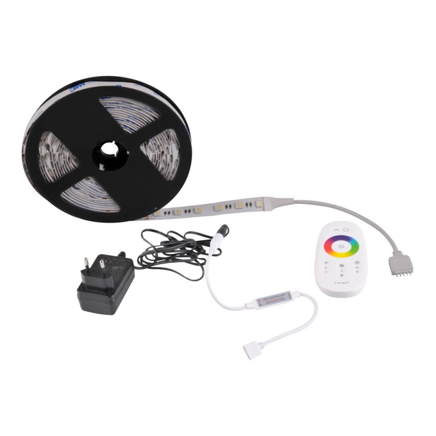 LED RGBW dimmbarer Streifen 3m LED/22W/24/230V + Fernbedienung
