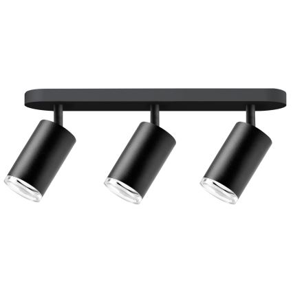 LED RGBW dimmbares Badezimmer-Einbaustrahler TURYN 3xGU10/6,5W/230V 2700-6500K Wi-Fi IP44 schwarz
