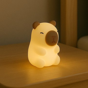 LED RGBW, dimmbares, wiederaufladbares Touch-Nachtlicht für Kinder KAPYBARA LED/0,45W/5V 800 mAh