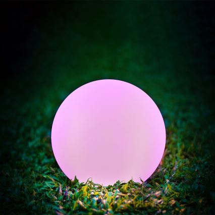 LED RGBW Solarleuchte BALL LED/3,2V 500 mAh d 30 cm IP65 + Fernbedienung