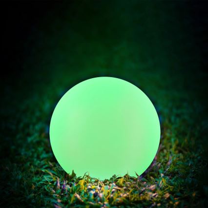 LED RGBW Solarleuchte BALL LED/3,2V d 20 cm IP65 + Fernbedienung
