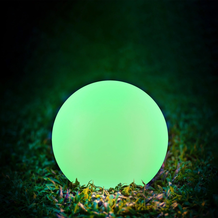 LED RGBW Solarleuchte BALL LED/3,2V d 20 cm IP65 + Fernbedienung