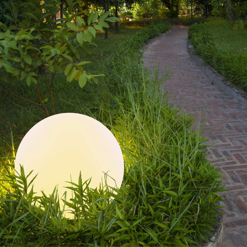 LED RGBW Solarleuchte BALL LED/3,2V d 20 cm IP65 + Fernbedienung