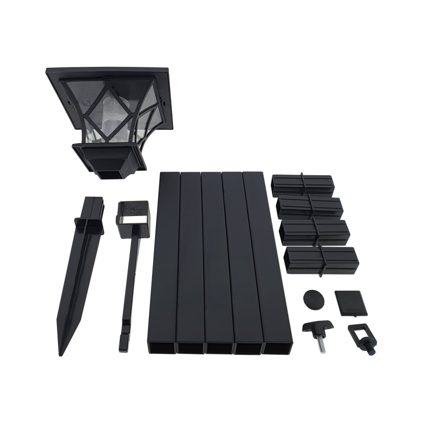 LED Solar-Außenleuchte 3in1 LED/1,2V 200 mAh IP44 Schwarz