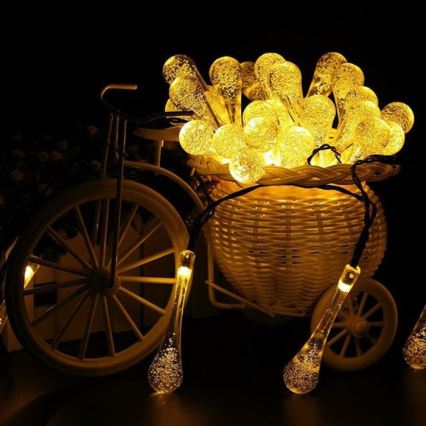 LED Solar-Lichterkette mit Dämmerungssensor 20xLED/0,72W/1,2V 600 mAh 4,7m IP44