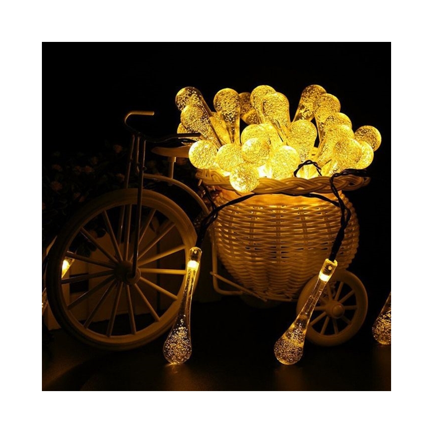 LED Solar-Lichterkette mit Dämmerungssensor 20xLED/0,72W/1,2V 600 mAh 4,7m IP44