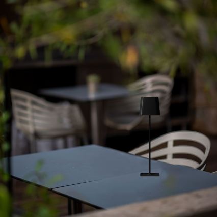 LED Solar-Dimmbar Magnetische Touch-Lade-Tischlampe LED/5W/5V 3000-6000K 3600 mAh IP65 Schwarz