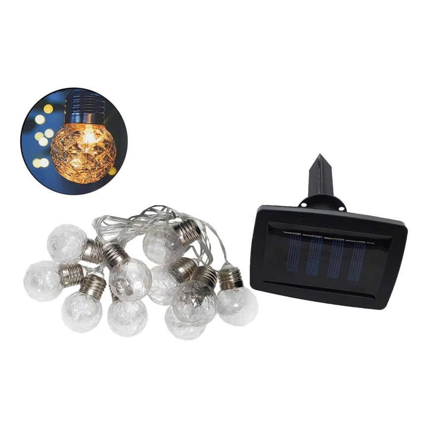 LED Solar-Outdoor-Lichterkette 10xLED/1,2V 300 mAh 2,2 m IP44