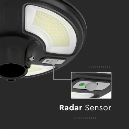 LED Solar-Straßenleuchte mit Sensor LED/10W/3,2V 6500K IP65 25000 mAh + Fernbedienung