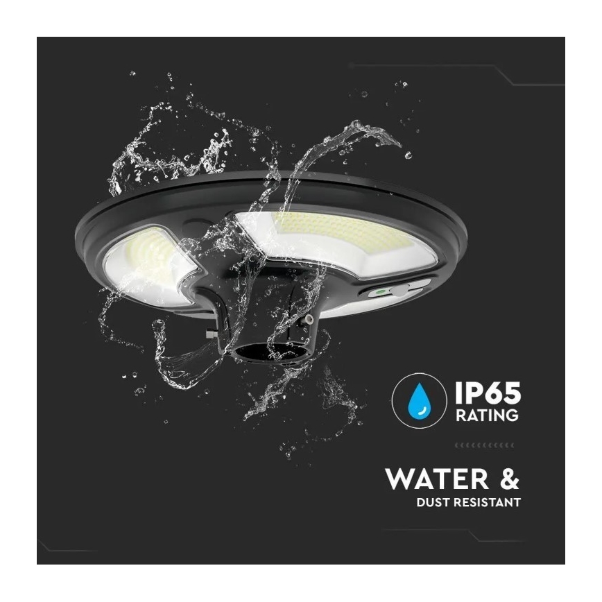 LED-Solar-Straßenlampe mit Sensor LED/7,5W/3,2V 6500K IP65 + Fernsteuerung