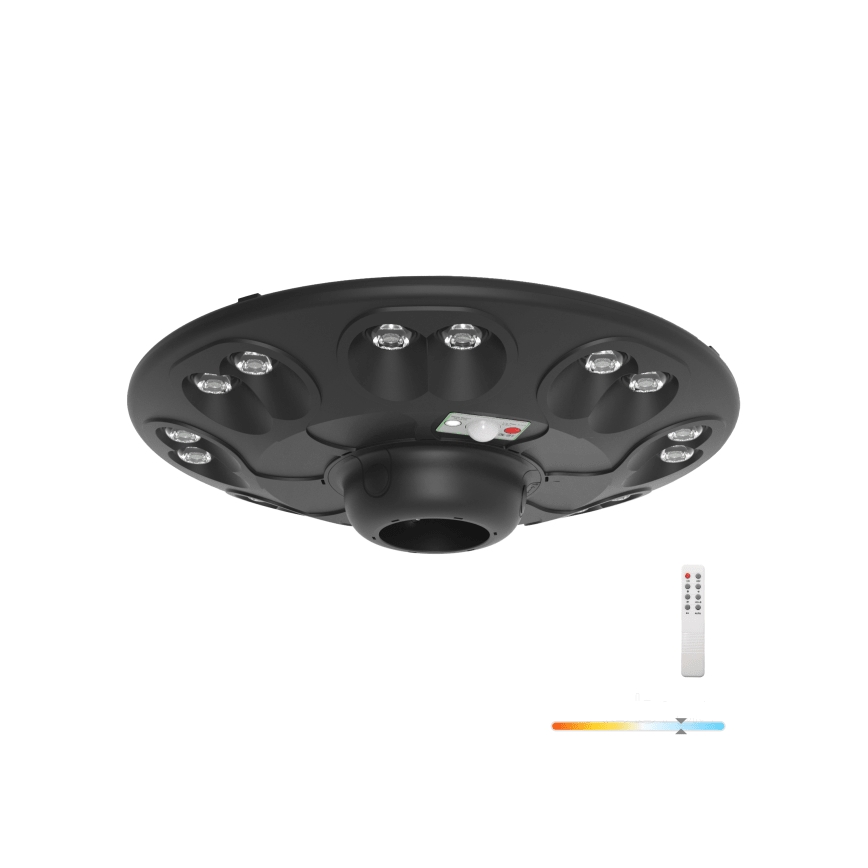 LED Solar Straßenlampe mit Sensor LUVIA LED/15W/3,2V 6500K IP54 5400 mAh + Fernbedienung
