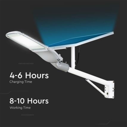 LED dimmbare Solar-Straßenleuchte SAMSUNG CHIP LED/50W/6,4V 4000K IP65 30000 mAh + Fernbedienung