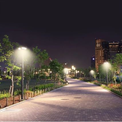 LED-Solar-Straßenlaterne mit Sensor LED/10W/3,2V 6500K IP65 25000 mAh + Fernbedienung