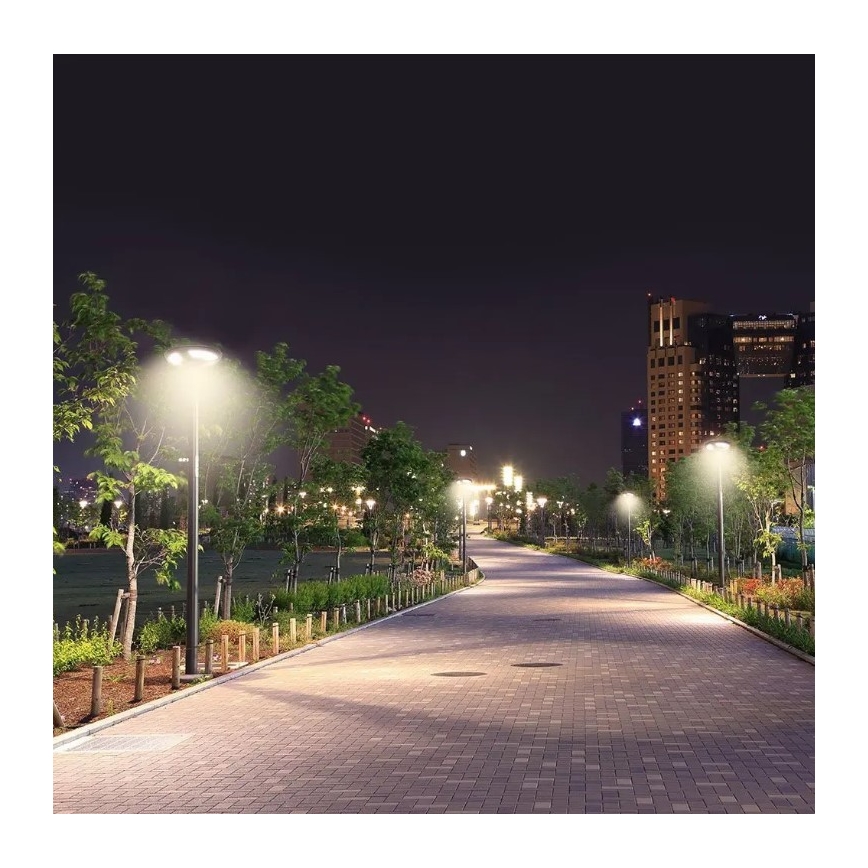 LED-Solar-Straßenlaterne mit Sensor LED/10W/3,2V 6500K IP65 25000 mAh + Fernbedienung