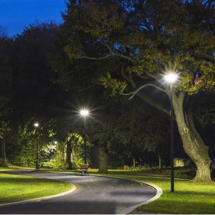 LED-Solar-Straßenlaterne mit Sensor LED/10W/3,2V 6500K IP65 25000 mAh + Fernbedienung