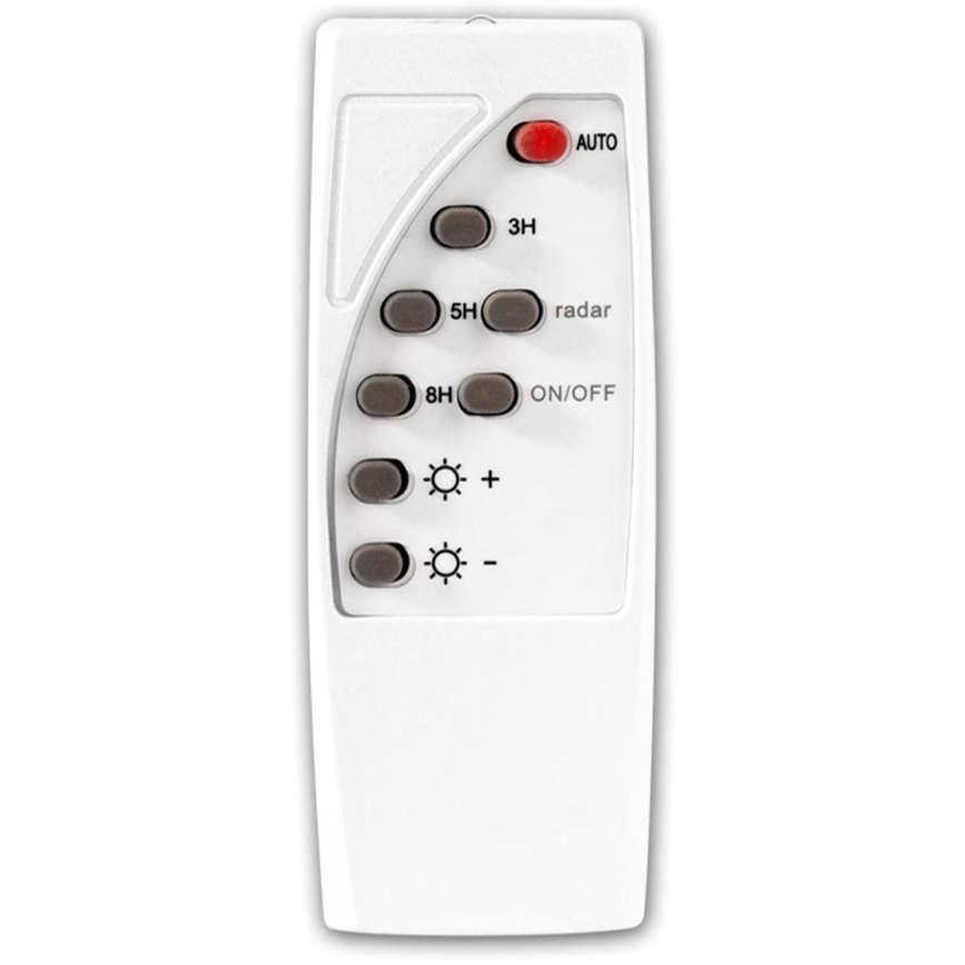 Dimmbare LED-Solar-Straßenlaterne mit Sensor LED/22W/6V 18000 mAh 6500K IP65 schwarz + Fernbedienung