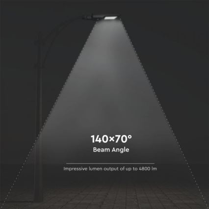 LED Solar-Straßenleuchte mit Sensor LED/40W/9,6V IP65 6000K 12000 mAh + Fernbedienung