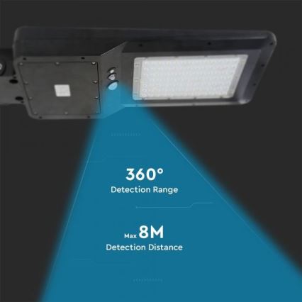 LED Solar-Straßenleuchte mit Sensor LED/40W/9,6V IP65 6000K 12000 mAh + Fernbedienung