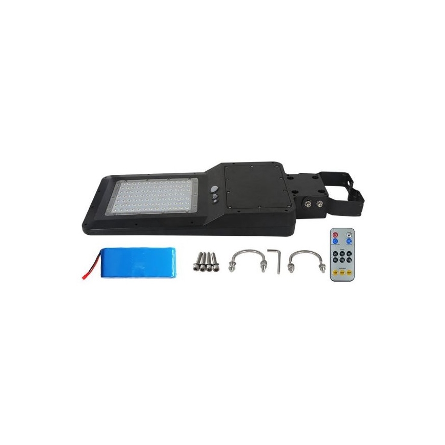 LED Solar-Straßenleuchte mit Sensor LED/40W/9,6V IP65 6000K 12000 mAh + Fernbedienung