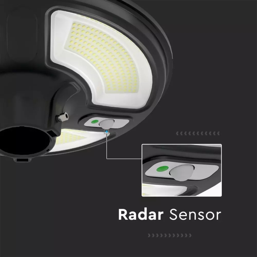 LED Solar-Straßenleuchte mit Sensor LED/7,5W/3,2V IP65 4000K 15000 mAh + Fernbedienung