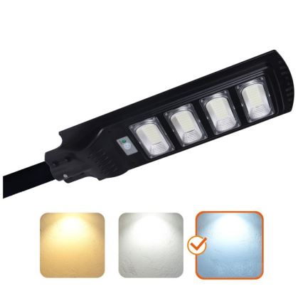 Dimmbare LED-Solar-Straßenleuchte mit Sensor URBI LED/11W/3,2V 6500K 15000 mAh IP54 + Fernbedienung