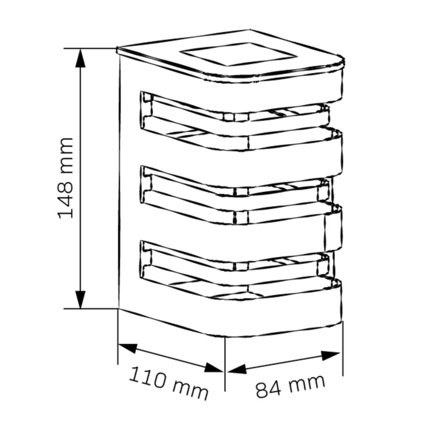 LED Solar-Wandleuchte AGIDE LED/1,2V 300 mAh IP44