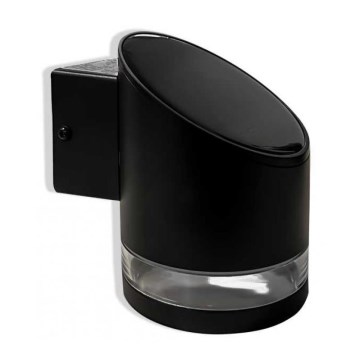 LED-Solar-Wandleuchte für den Außenbereich LED/1W/3,7V 3000K IP54 1200 mAh schwarz