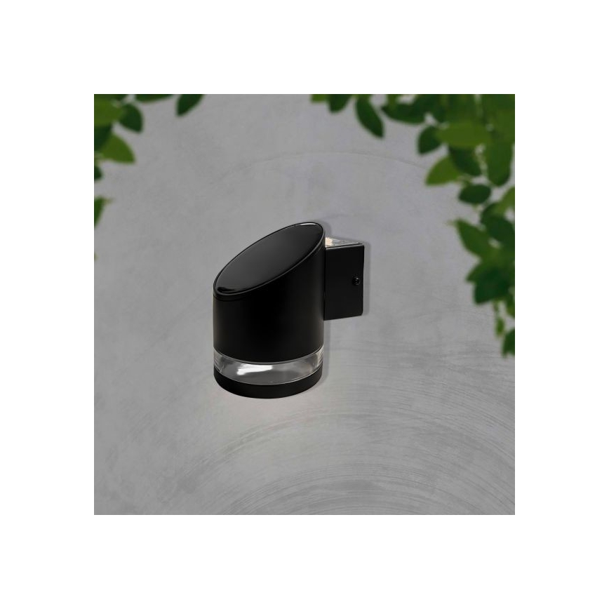 LED-Solar-Wandleuchte für den Außenbereich LED/1W/3,7V 3000K IP54 1200 mAh schwarz