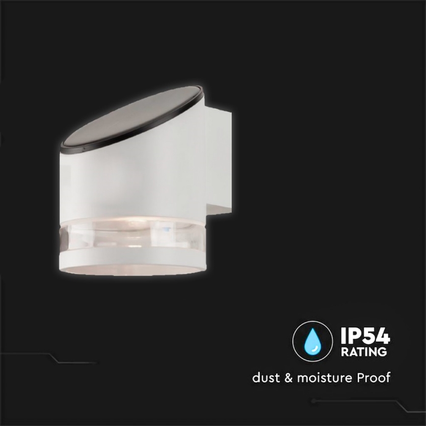 LED-Solar-Wandleuchte für den Außenbereich LED/1W/3,7V 3000K IP54 weiß