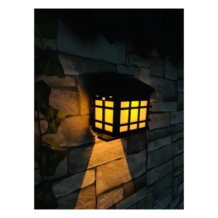 LED-Solar-Wandleuchte mit Dämmerungssensor LED/1,2V 600 mAh IP44