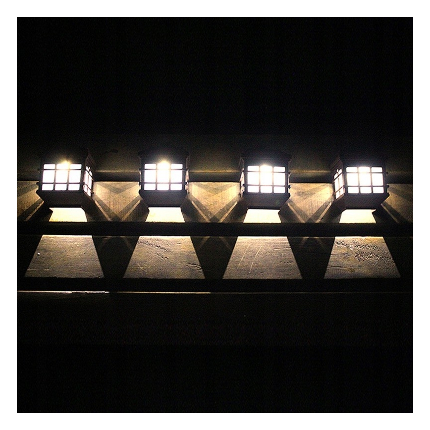 LED-Solar-Wandleuchte mit Dämmerungssensor LED/1,2V 600 mAh IP44