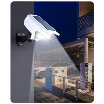 LED Solar-Attrappe einer Sicherheitskamera mit Sensor KAMERA LED/1W/3,7V 1200 mAh IP44 + Fernbedienung