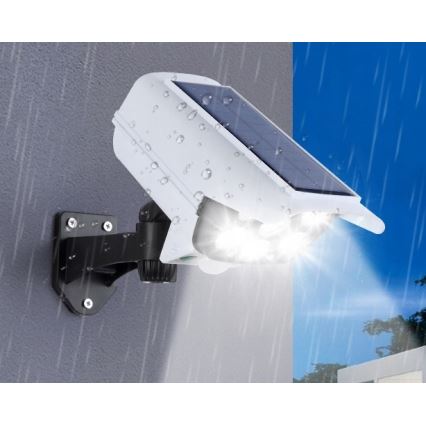 LED Solar-Attrappe einer Sicherheitskamera mit Sensor KAMERA LED/1W/3,7V 1200 mAh IP44 + Fernbedienung