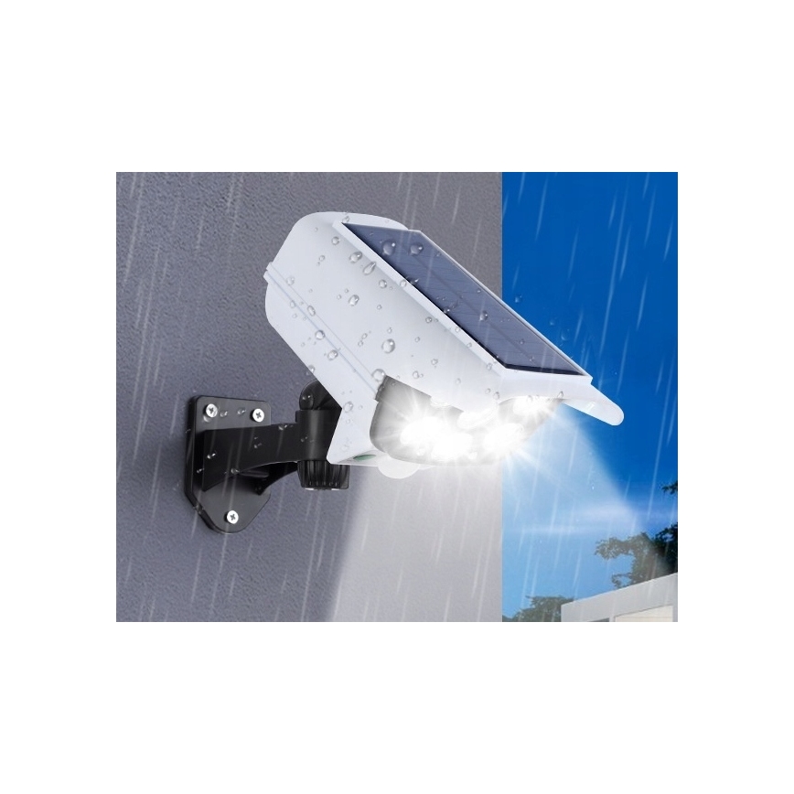 LED Solar-Attrappe einer Sicherheitskamera mit Sensor KAMERA LED/1W/3,7V 1200 mAh IP44 + Fernbedienung