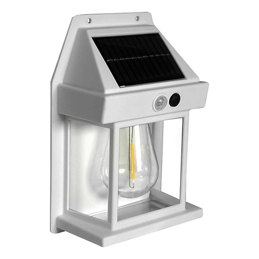 LED Solar-Wandleuchte mit Sensor LANTER LED/1W/3,7V 1200 mAh IP44 Weiß