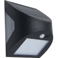 LED-Solar-Wandleuchte mit Sensor LED/3W/3,7V 3000/4000K 1200 mAh IP54 schwarz