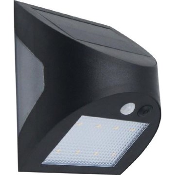 LED-Solar-Wandleuchte mit Sensor LED/3W/3,7V 3000/4000K 1200 mAh IP54 schwarz