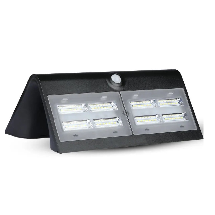LED-Solar-Wandleuchte mit Sensor LED/7W/3,7V 4000K IP65 schwarz