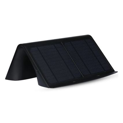 LED-Solar-Wandleuchte mit Sensor LED/7W/3,7V 4000K IP65 schwarz