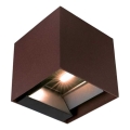 LED Solar-Wandleuchte mit Sensor LED/9W/3,7V 3000/4000/5000K 2600 mAh IP65 Braun