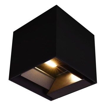 LED Solar-Wandleuchte mit Sensor LED/9W/3,7V 3000/4000/5000K 2600 mAh IP65 Schwarz