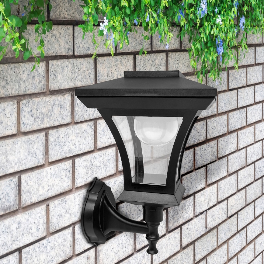 LED Solar-Wandleuchte TIRANA LED/1,2V 1800 mAh IP44 schwarz
