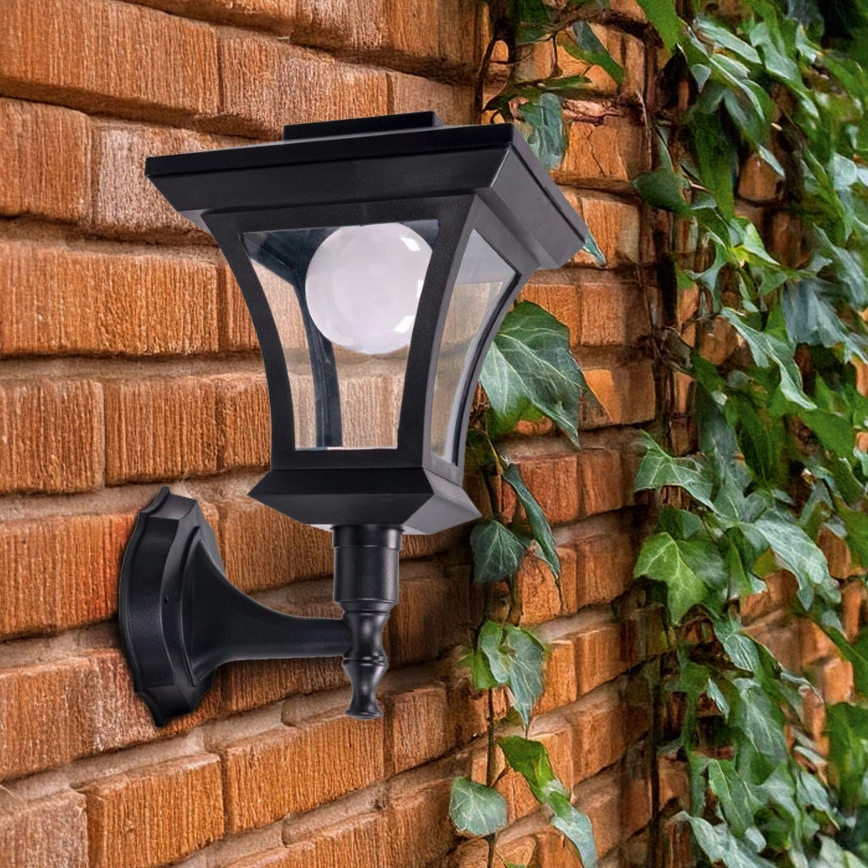LED Solar-Wandleuchte TIRANA LED/1,2V 1800 mAh IP44 schwarz