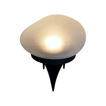 LED-Solarlampe 2xLED/1,2V 300 mAh IP44 schwarz/weiß