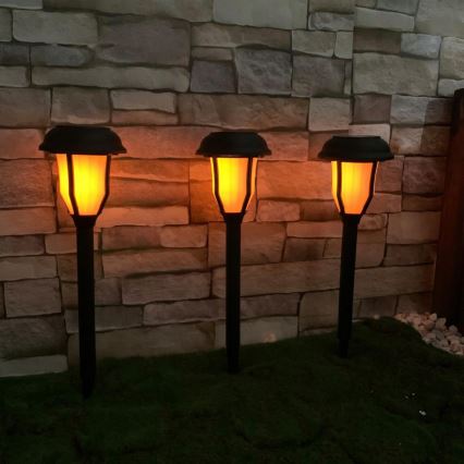 LED-Solarlampe mit Dämmerungssensor LED/2V IP44 600 mAh