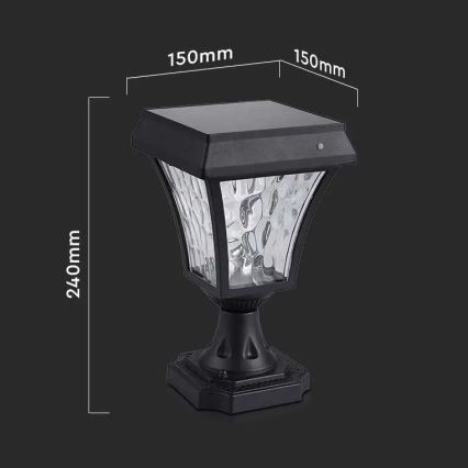 LED-Solarleuchte 3in1 LED/2W/5,5V 3000K/6000K IP65 2200 mAh