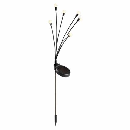 LED Solarleuchte FIORINI 6xLED/1,2V 600 mAh IP44 Schwarz