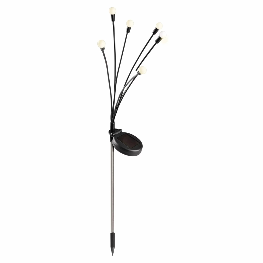 LED Solarleuchte FIORINI 6xLED/1,2V 600 mAh IP44 Schwarz