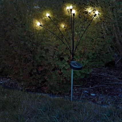 LED Solarleuchte FIORINI 8xLED/1,2V 600 mAh IP44 Schwarz