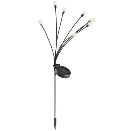 LED Solarleuchte FIORINI 8xLED/1,2V 600 mAh IP44 Schwarz